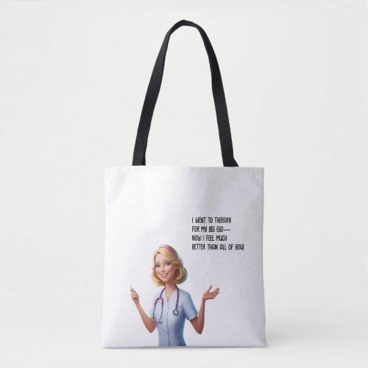 Managing your own self-esteem fairy godmother tote bag (Voorkant)