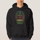 Managment Skills Never Underestimate A Girl Hoodie (Voorkant)