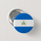 Managua Flag, vlag van Nicaragua Ronde Button 3,2 Cm (Voorkant /achterkant)