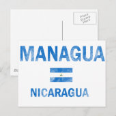 Managua Nicaragua Design Briefkaart (Voorkant / Achterkant)