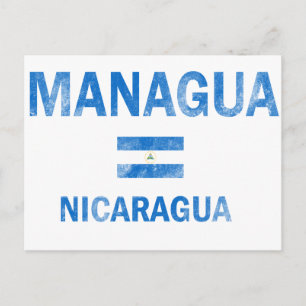 Managua Nicaragua Design Briefkaart