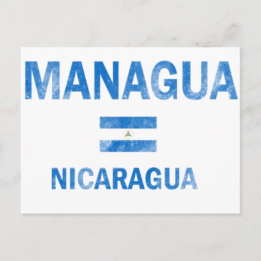Managua Nicaragua Design Briefkaart (Voorkant)