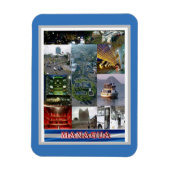 Managua - Nicaragua - Mosaic - Magneet (Verticaal)