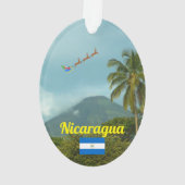 Managua, Nicaragua Panorama kerstversiering Ornament (achterkant)