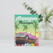 Managua - Nicaragua reisposter Briefkaart (Staand voorkant)