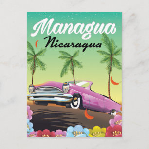 Managua - Nicaragua reisposter Briefkaart