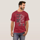 Manaia - Guardian (rood schrijven) T-shirt (Voorkant volledig)