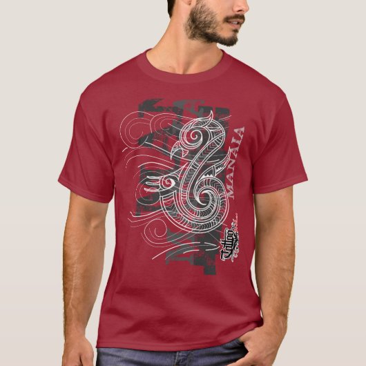 Manaia - Guardian (zilverschrift) T-shirt (Voorkant)
