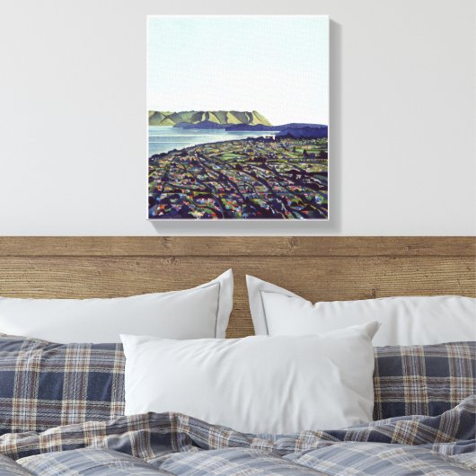 Manakau-hoofden Canvas Afdruk (Insitu (Slaapkamer))