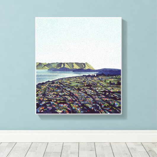 Manakau-hoofden Canvas Afdruk (Insitu (Houten vloer))