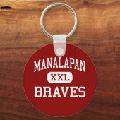 Manalapan - Braves - High - Engelstalige stad New  Sleutelhanger (Voorkant)