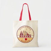Manama Bahrain City Skyline Embleem Tote Bag (Voorkant)