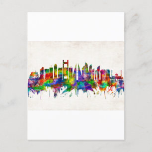 Manama Bahrain Skyline Feestdagenkaart