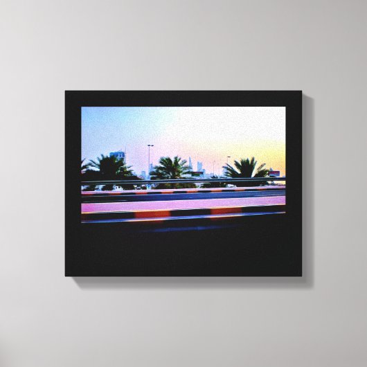 Manama Date Trees Canvas Afdruk (Voorkant)