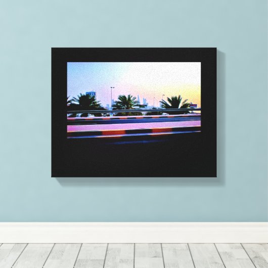 Manama Date Trees Canvas Afdruk (Insitu (Houten vloer))