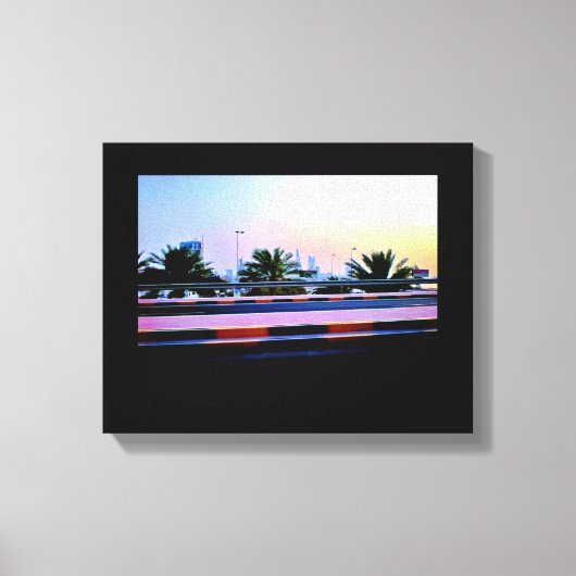 Manama Date Trees Canvas Afdruk (Voorkant)