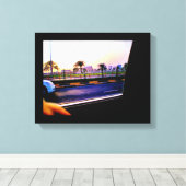 Manama Date Trees Canvas Afdruk (Insitu (Houten vloer))