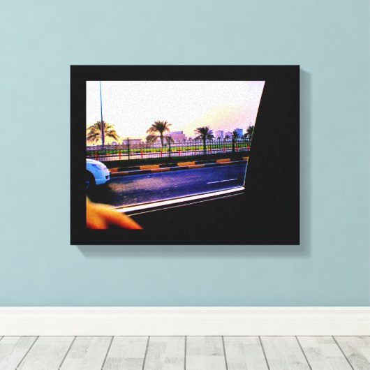 Manama Date Trees Canvas Afdruk (Insitu (Houten vloer))