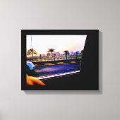 Manama Date Trees Canvas Afdruk (Voorkant)