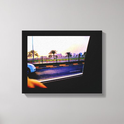Manama Date Trees Canvas Afdruk (Voorkant)