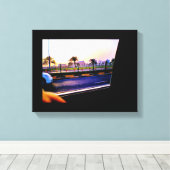 Manama Date Trees Canvas Afdruk (Insitu (Houten vloer))