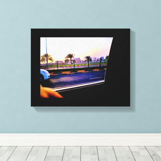 Manama Date Trees Canvas Afdruk (Insitu (Houten vloer))