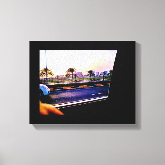 Manama Date Trees Canvas Afdruk (Voorkant)