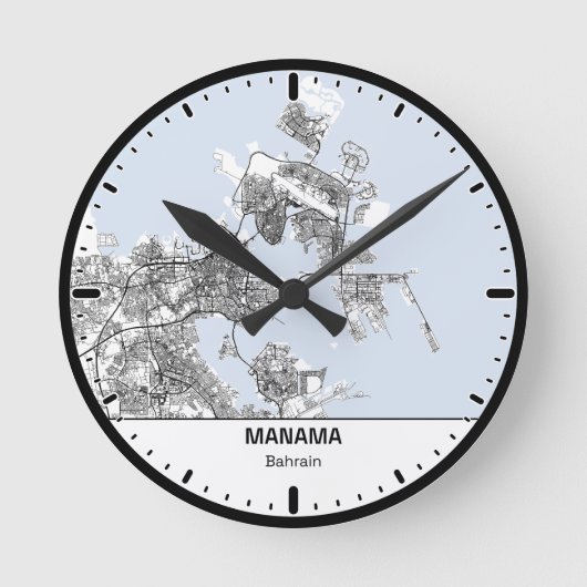 Manama Klok Stad Lijn Kunst (Voorkant)