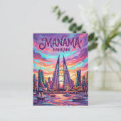 Manama Skyline Bahrein Briefkaart (Staand voorkant)
