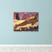 Manao Tupapau - Paul Gauguin Canvas Afdruk (Insitu (Houten vloer))
