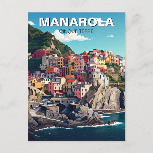 Manarola, Cinqua Terra Briefkaart (Voorkant)