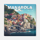 Manarola, Cinqua Terra Magnet (Voorkant)
