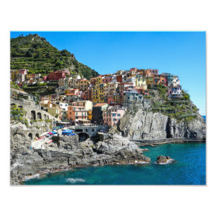 Manarola, Cinque Terre, Italië - Foto's Foto Afdruk