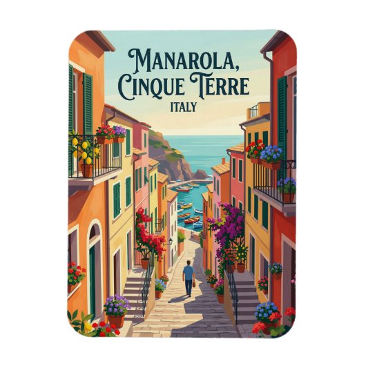 Manarola, Cinque Terre, Italië Magneet (Verticaal)