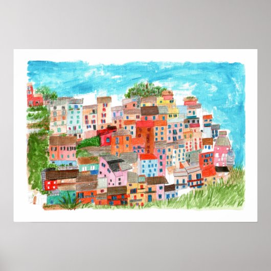 Manarola, Cinque Terre, Italy Poster (Voorkant)