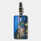 Manarola Cinque Terre La Spezia Italië Panorama Bagagelabel (Voorkant verticaal)