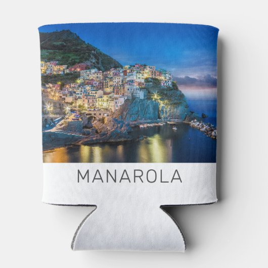 Manarola Cinque Terre La Spezia Italië Panorama Blikjeskoeler (Achterkant)