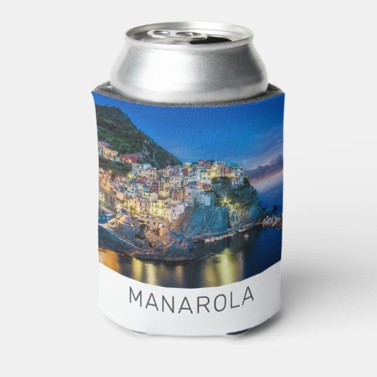 Manarola Cinque Terre La Spezia Italië Panorama Blikjeskoeler (Blikje Achterkant)