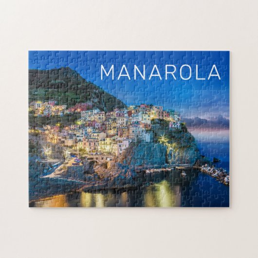Manarola Cinque Terre La Spezia Italië Panorama Legpuzzel (Horizontaal)