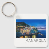 Manarola Cinque Terre La Spezia Italië Panorama Sleutelhanger (Voorkant)