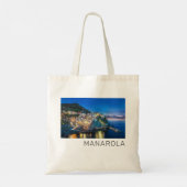 Manarola Cinque Terre La Spezia Italië Panorama Tote Bag (Achterkant)