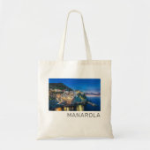 Manarola Cinque Terre La Spezia Italië Panorama Tote Bag (Voorkant)