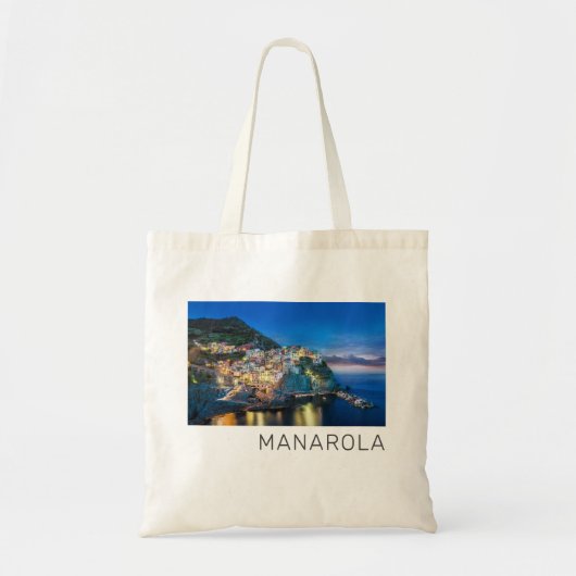 Manarola Cinque Terre La Spezia Italië Panorama Tote Bag (Voorkant)