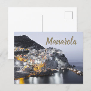 Manarola Cinque Terre Liguria Italy Fine Art gift Briefkaart