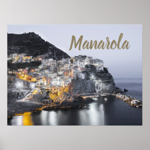 Manarola Cinque Terre Liguria Italy Fine Art gift Poster