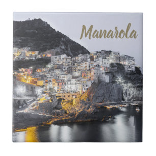 Manarola Cinque Terre Liguria Italy Fine Art gift Tegeltje
