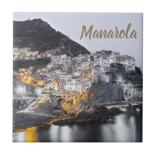 Manarola Cinque Terre Liguria Italy Fine Art gift Tegeltje (Voorkant)