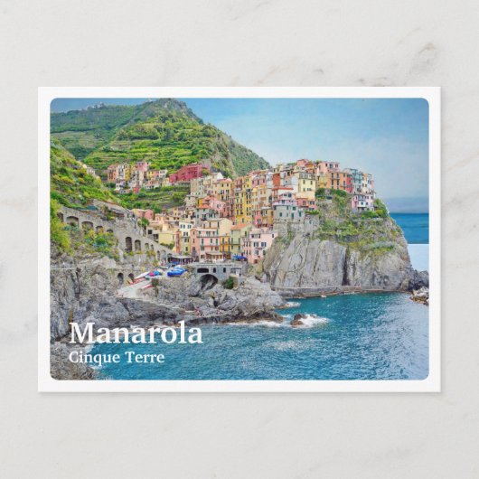 MANAROLA - Cinque Terre - Liguria - panorama - Briefkaart (Voorkant)
