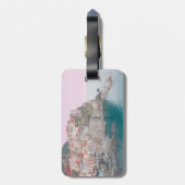 Manarola in Italië - Cinque Terre, Liguria Bagagelabel (Achterkant verticaal)