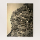 Manarola in Sepia Tones - Italië - 16 x 20 - 520 s Legpuzzel (Verticaal)